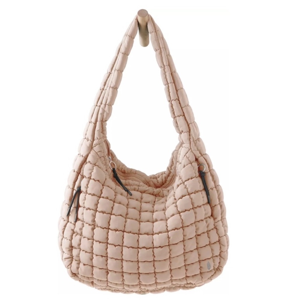Free people movement large Quilted Carryall - Cream